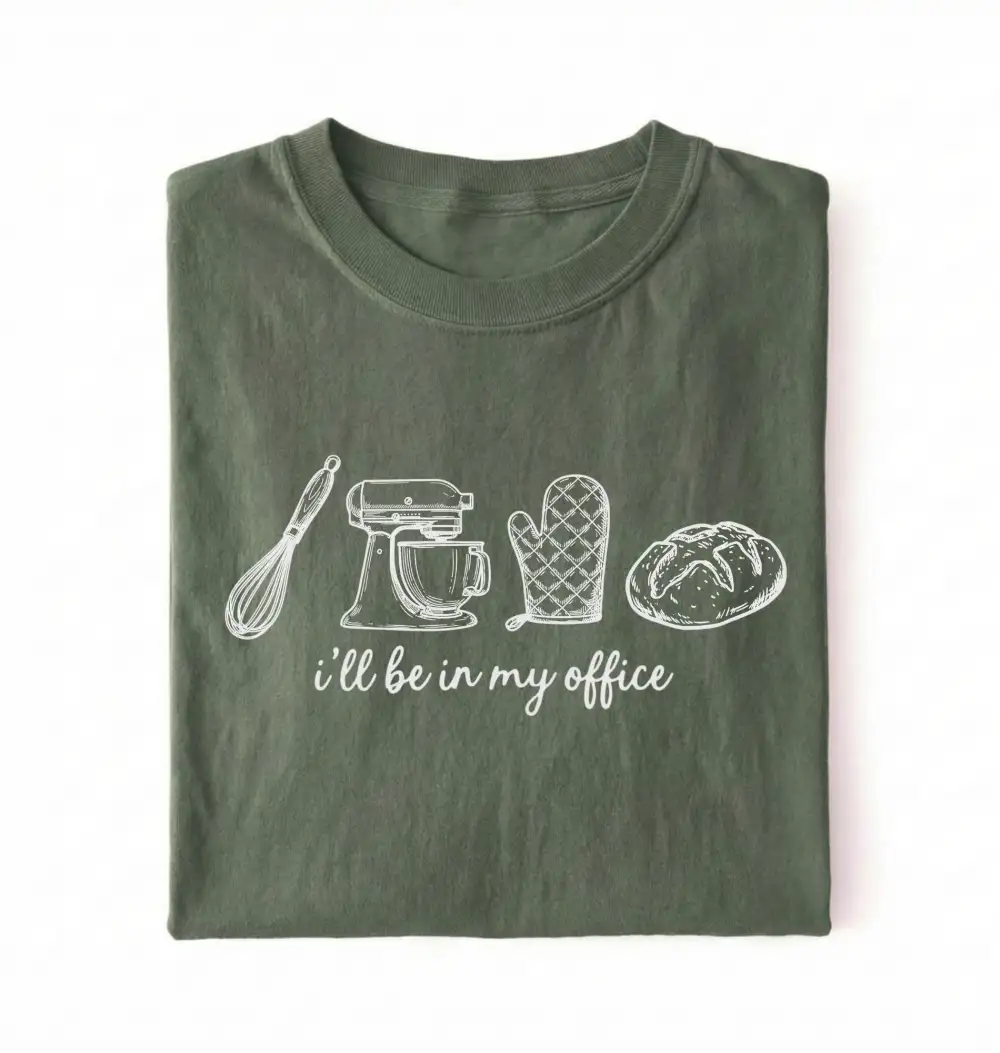Baking Workspace Everyday Graphic Cotton Tee