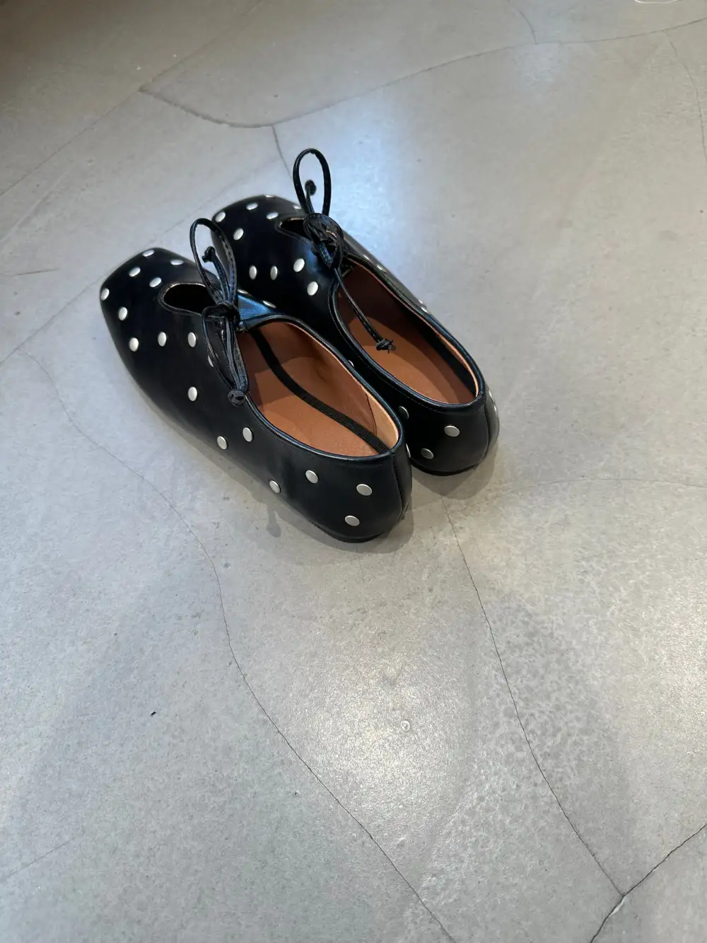 Lamb Leather Square Toe Everyday Flats