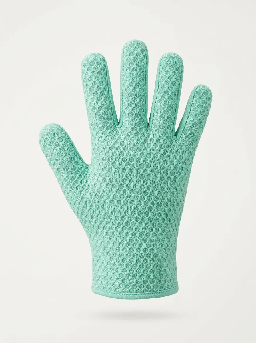Honeycomb Textured Bath Exfoliating Glove