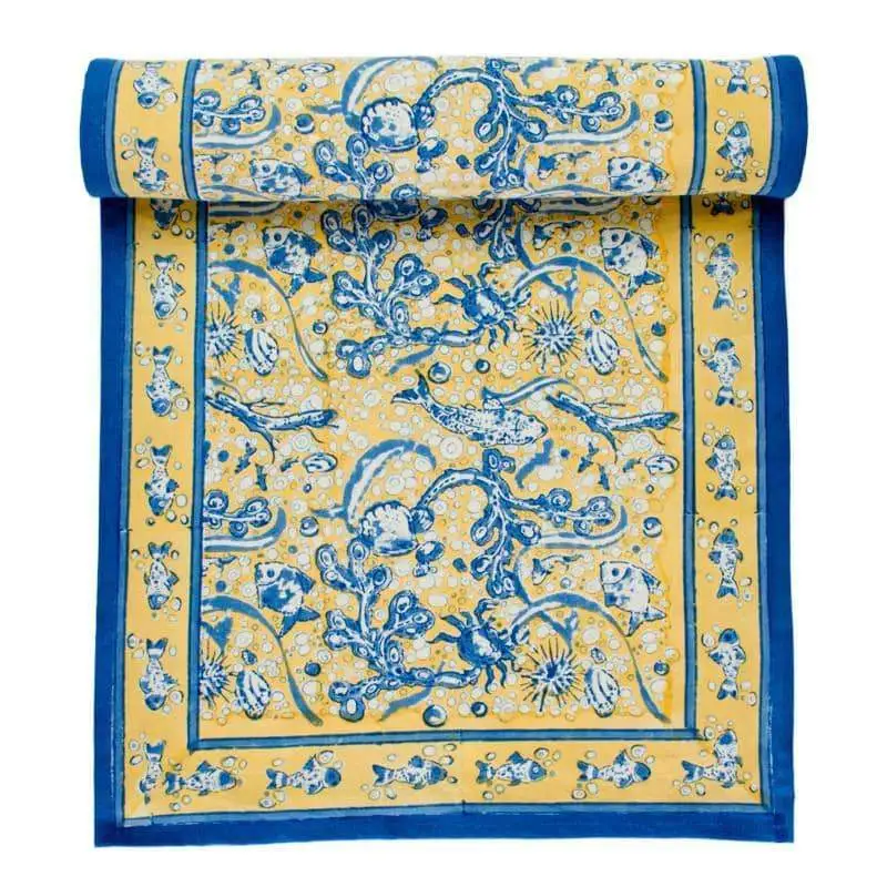 Sunlit Coastal Table Runner