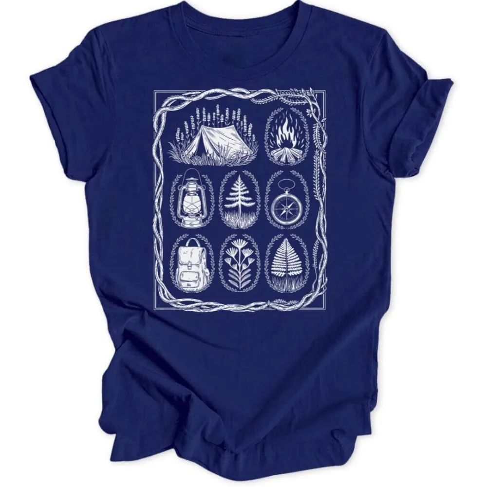 Botanical Camping Unisex T-Shirt