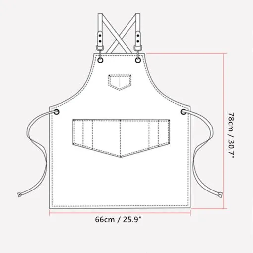 Refined Canvas Crossback Kitchen Work Apron