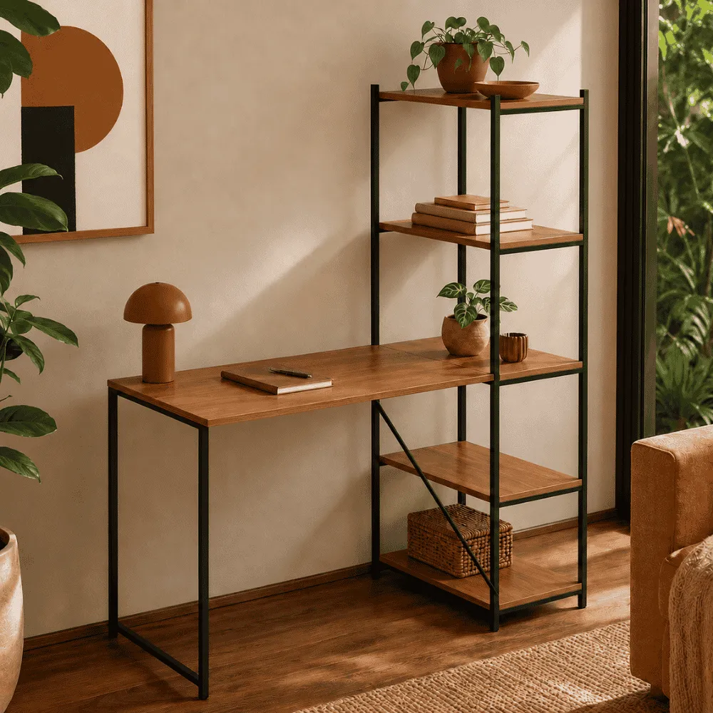 Integrated Shelving Work Desk