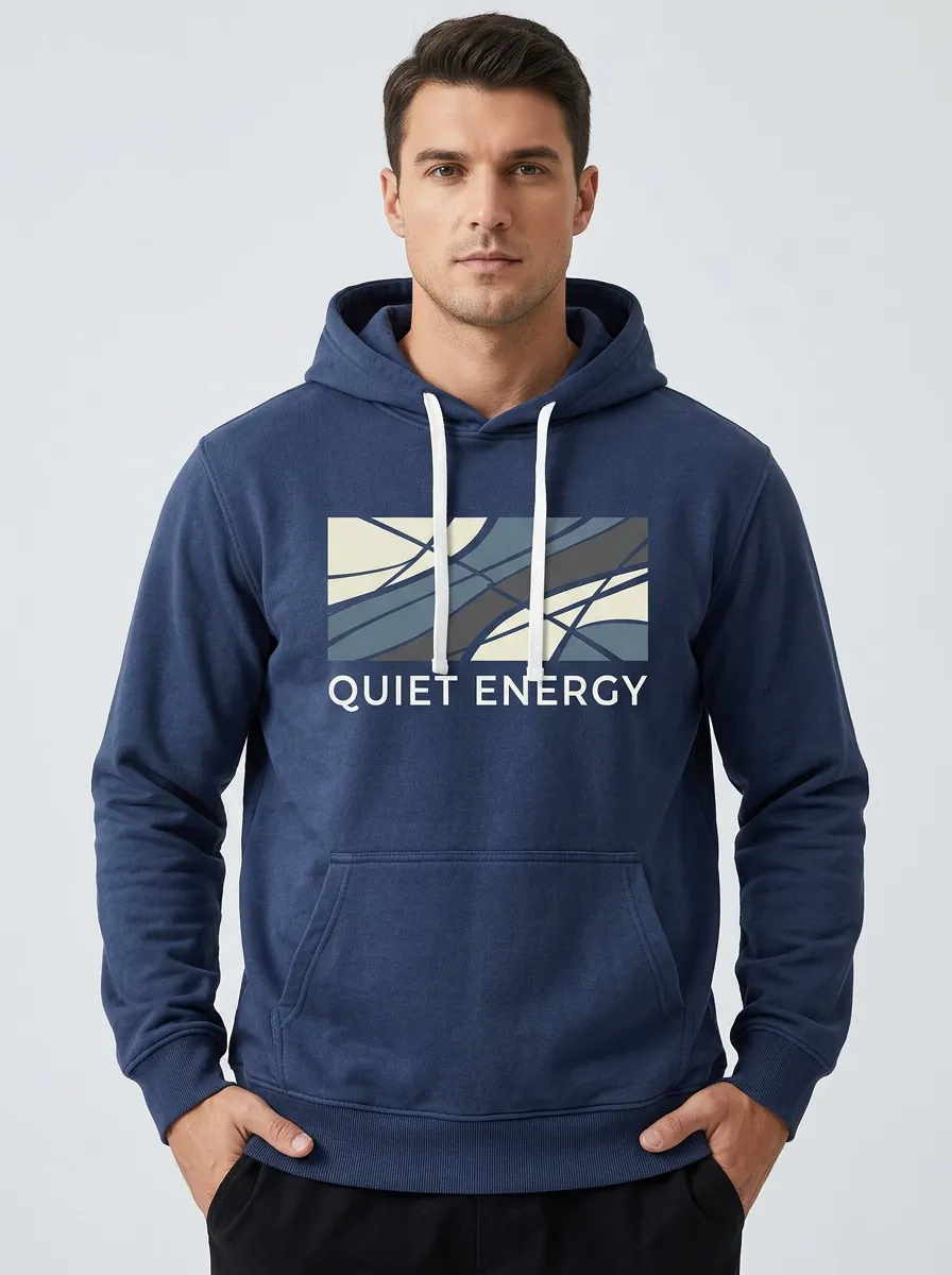 Men's Quiet Energy Abstract Geometric Print Hoodie