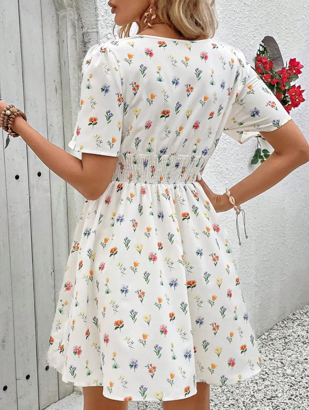 Short Sleeve Mini Dress