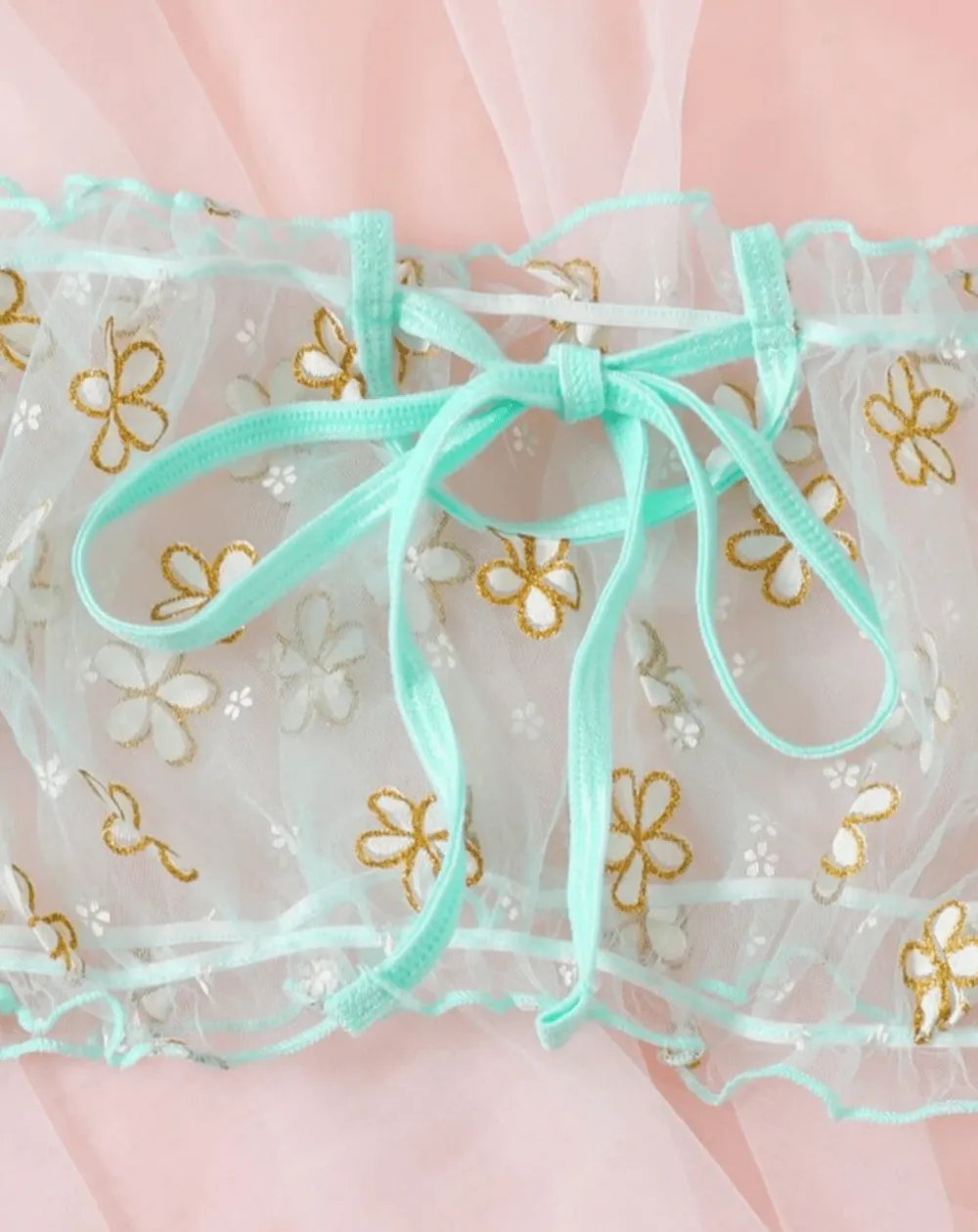 Refined Daisy Ruffle Lingerie Set