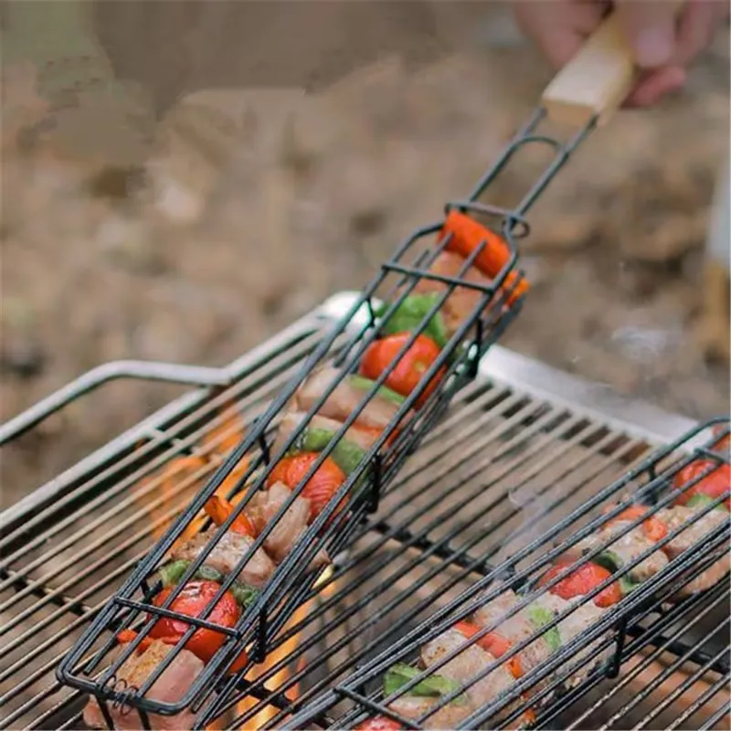 Stainless Steel BBQ Skewer Rack