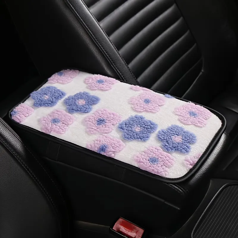 Plush Car Armrest Cover