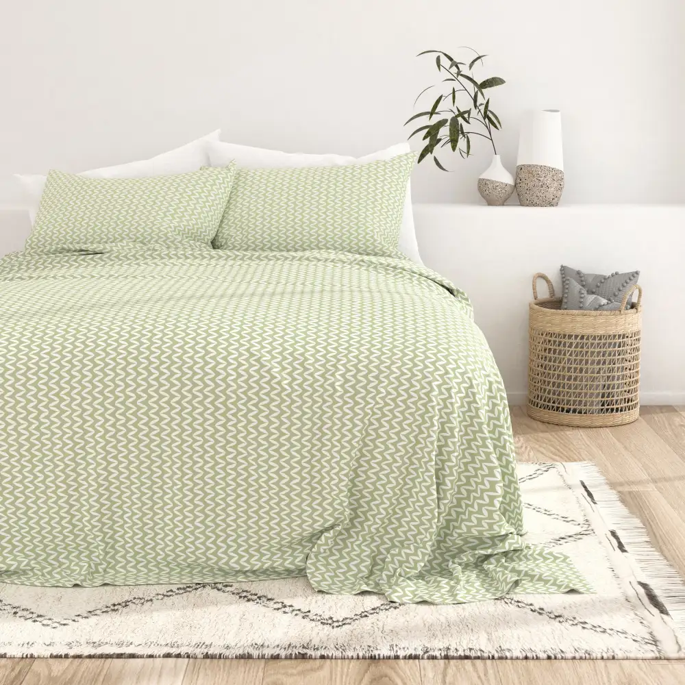 Puffed Chevron Pattern Sheet Set