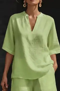 Streamlined Refined Pocketed Top and Shorts Matching Set