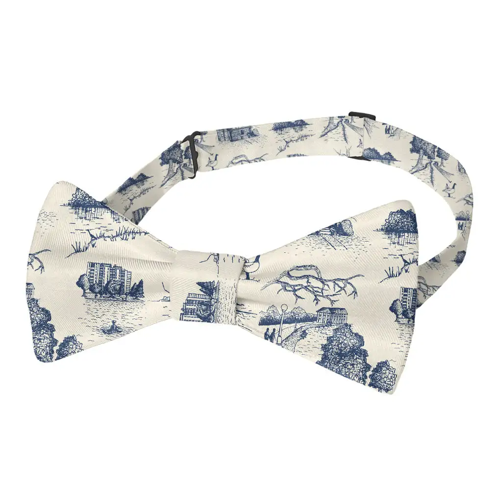 Wash Park Toile Pattern Bow Tie