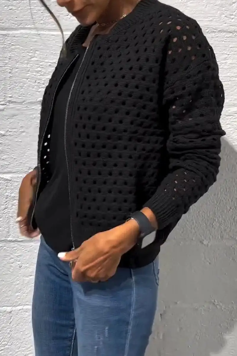 Zip Front Relaxed Jacket