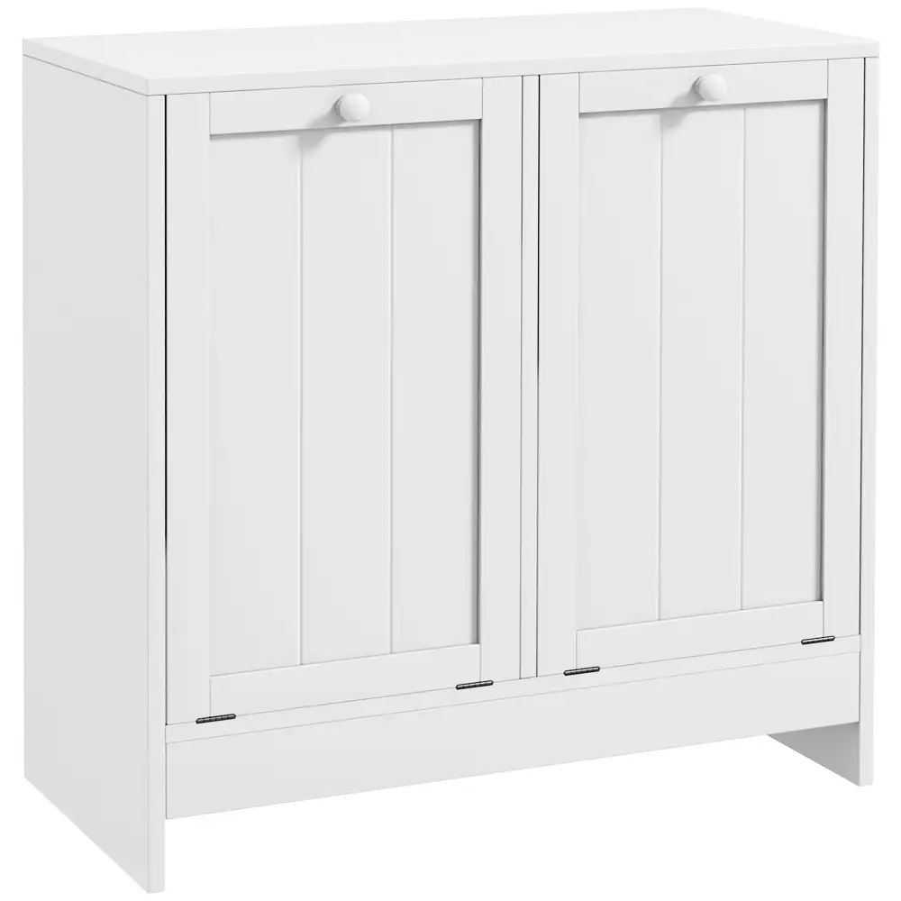 Double Compartment Pull Out Tilt Out Laundry Cabinet