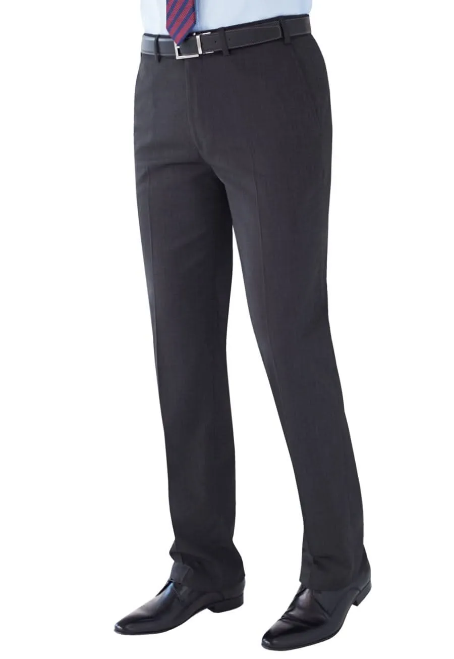 Men's Tailored Fit Flat Front Suit Trousers