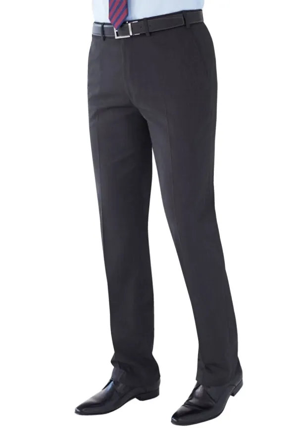 Men's Tailored Fit Flat Front Suit Trousers