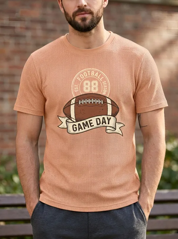 Football Graphic Casual T-Shirt