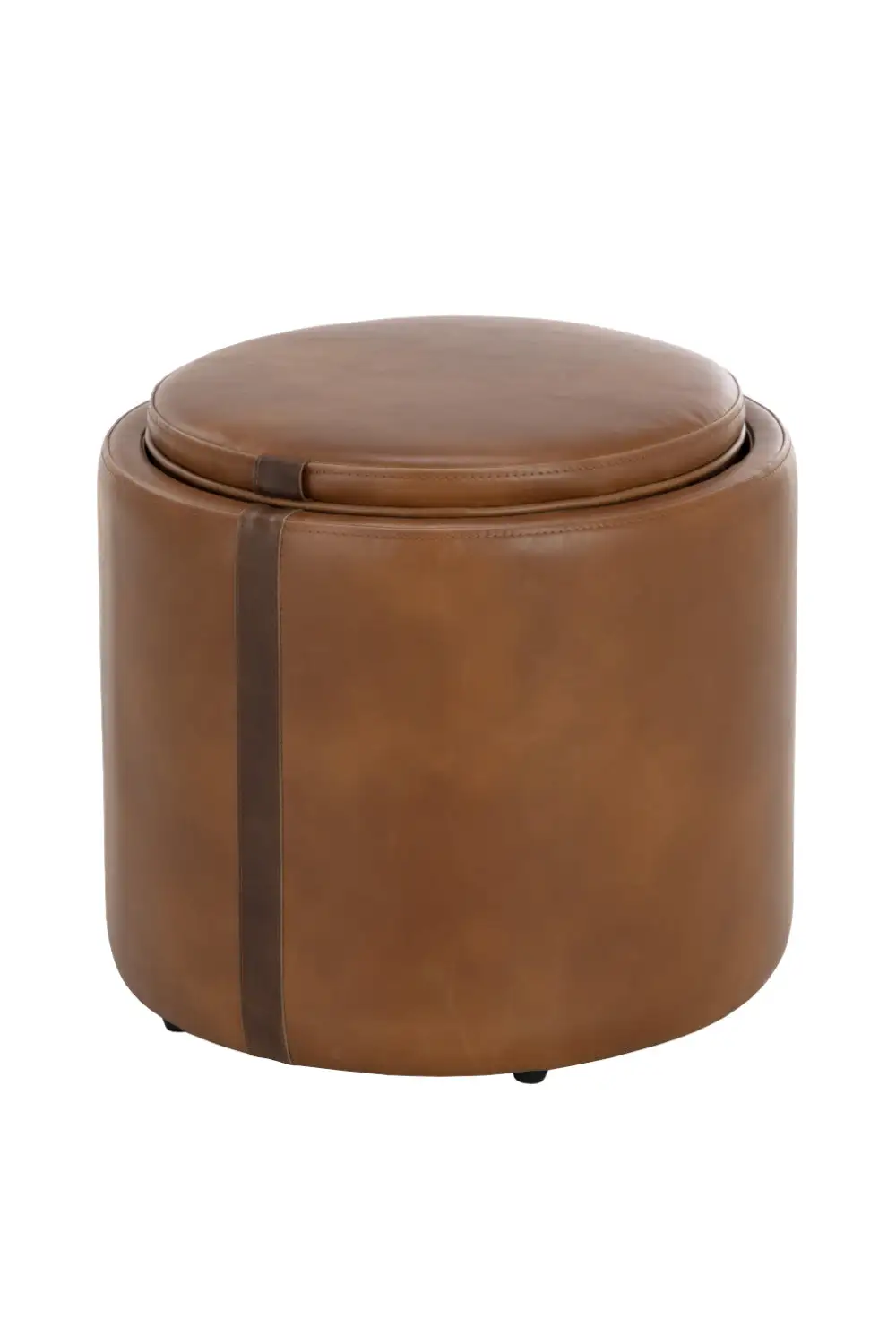 Round Storage Ottoman