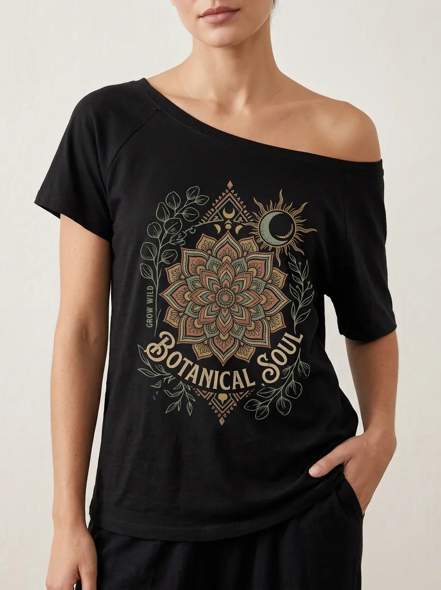 Botanical Soul Mandala T-Shirt Classic