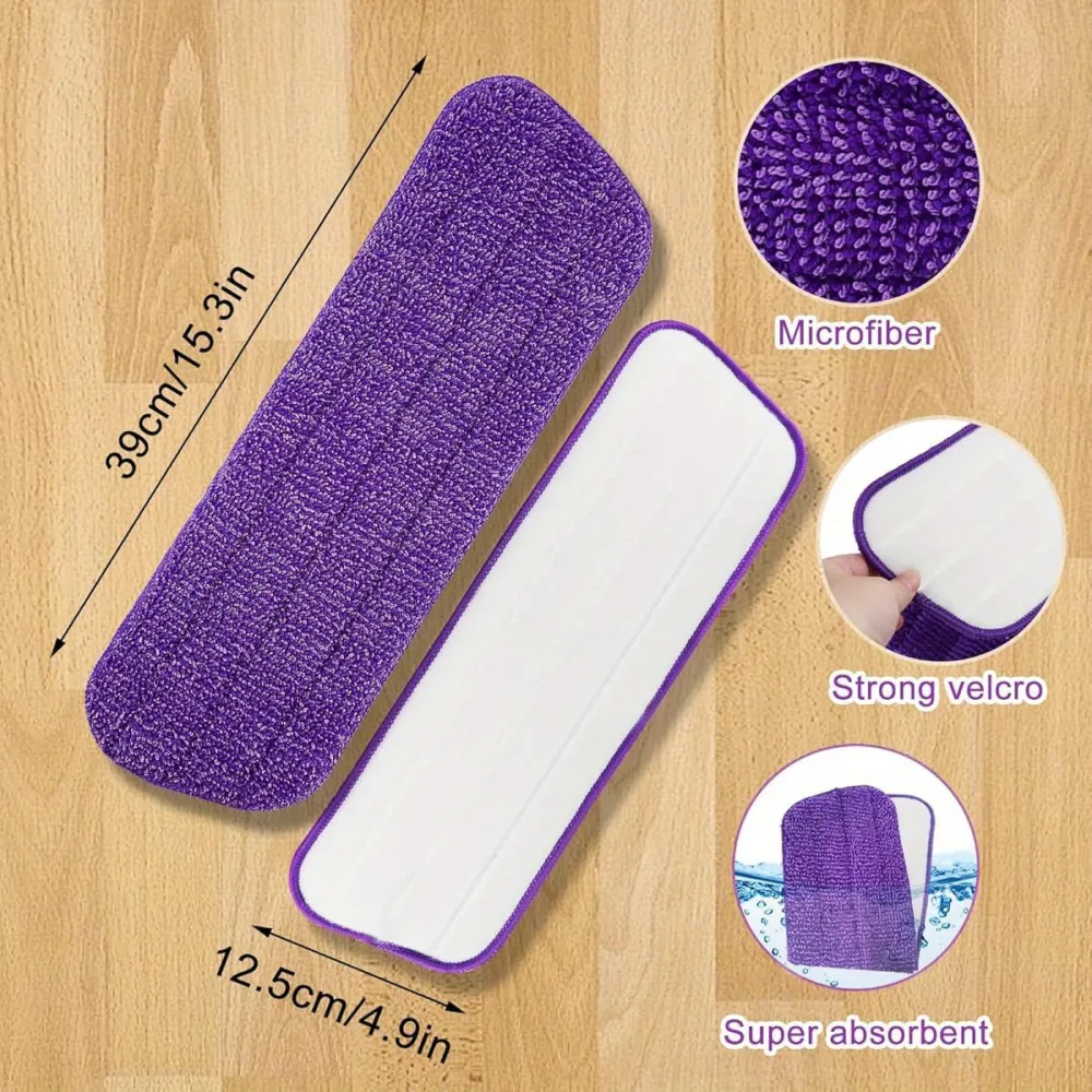 Multi-Color Microfiber Mop Pad – Compatible with Spray Mops