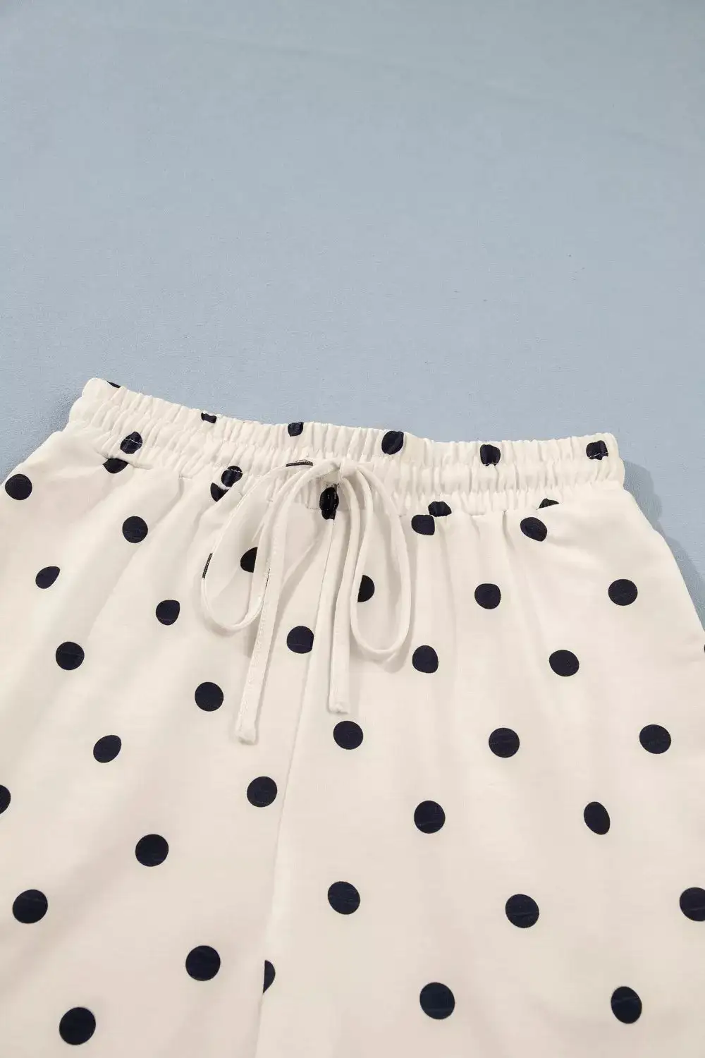 Exposed Seam Detail Polka Dot Loose Tee