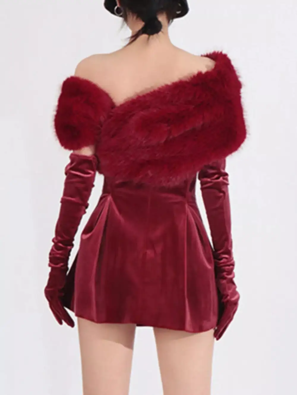 Fuzzy Mini Dress