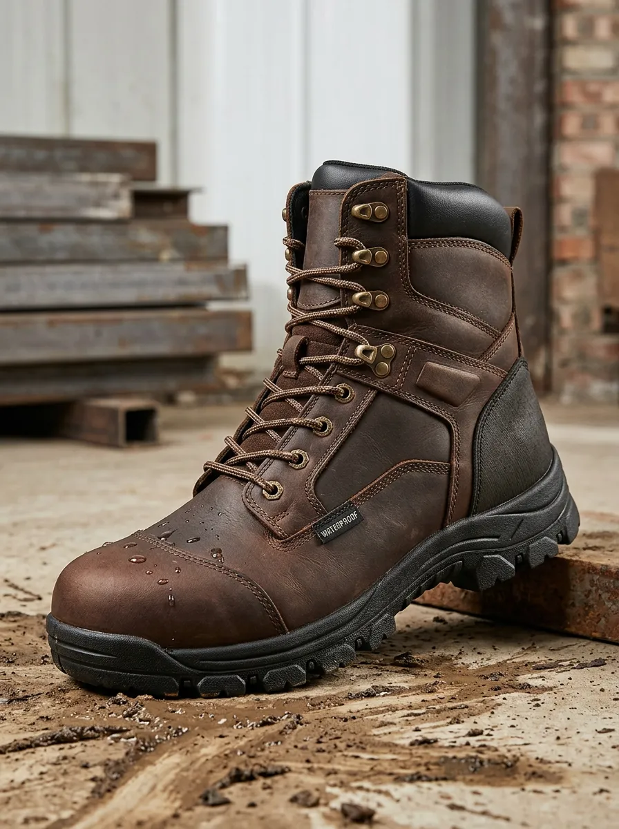 Casual Construction Detail Men' Waterproof Work Boots