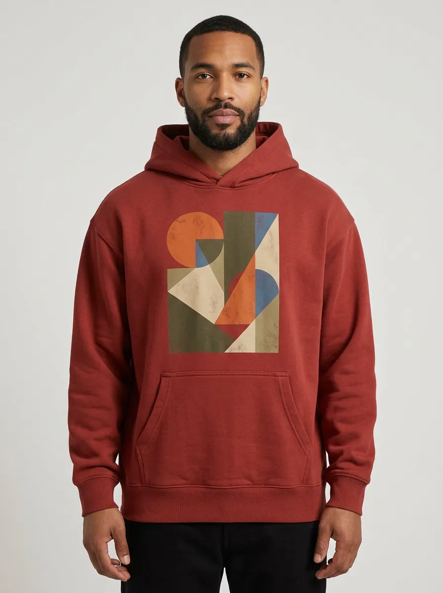 Classic Abstract Geometric Art Hoodie