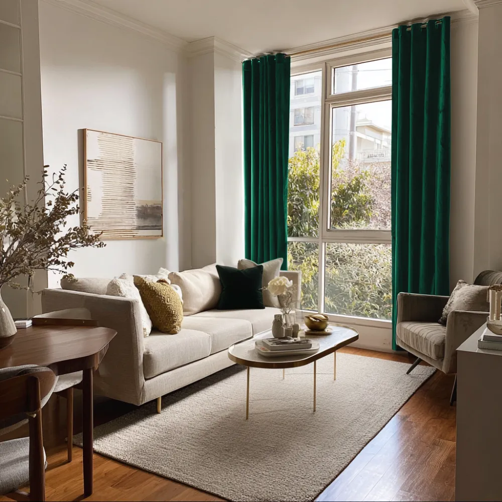 Velvet Eyelet Curtain Panel