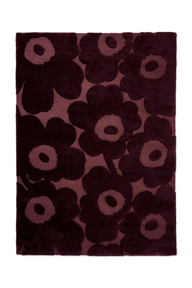 Wool Floral Contemporary Area Rug
