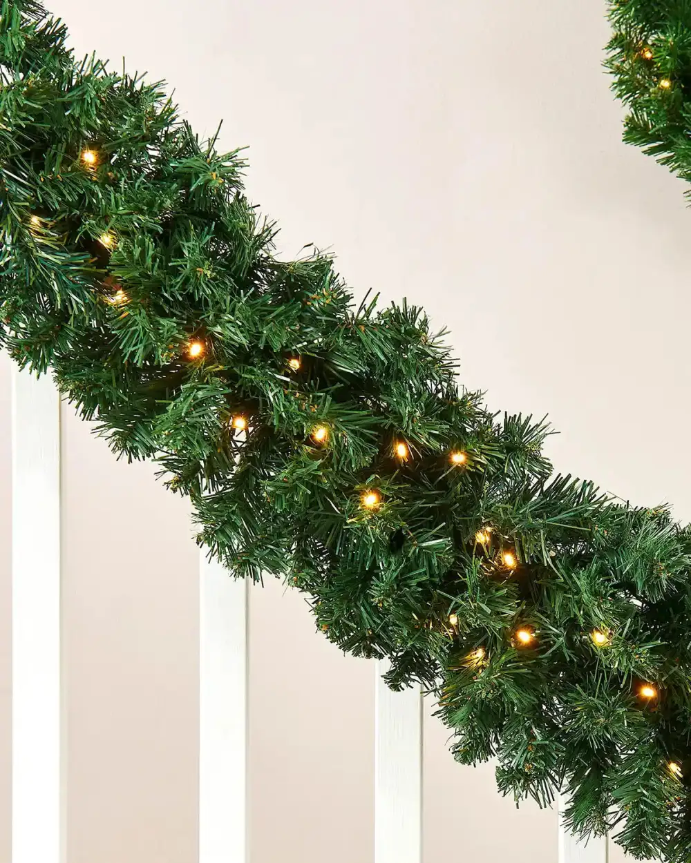 Pre-Lit Full Pine Garland