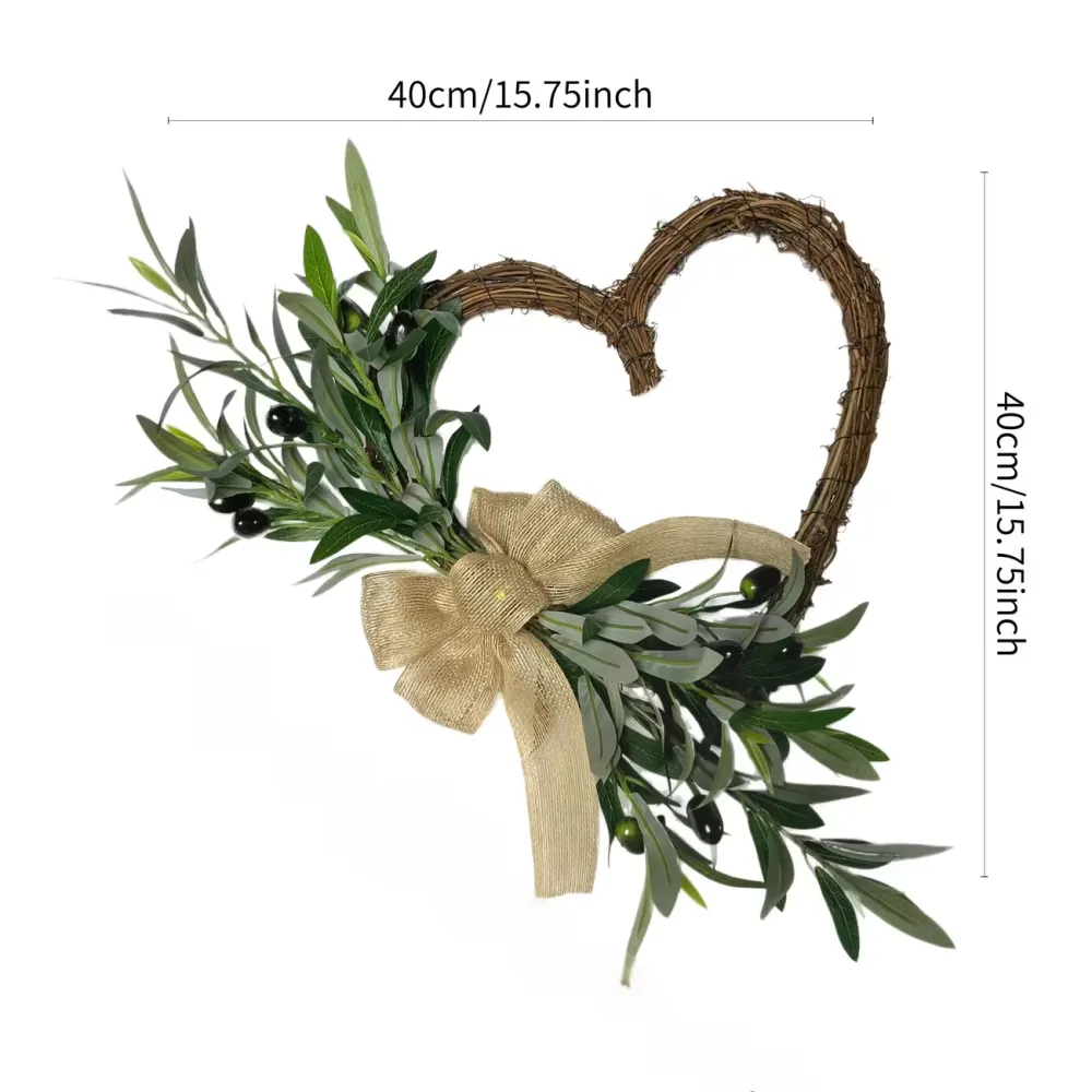 Heart-Shaped Olive Wreath