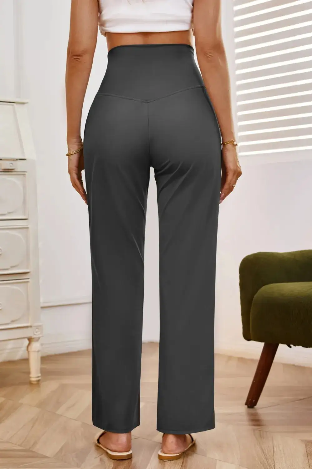 Modern High Waist Wide Leg Pants