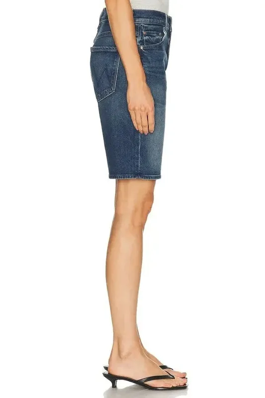 Blue Denim Cotton Pocket Shorts