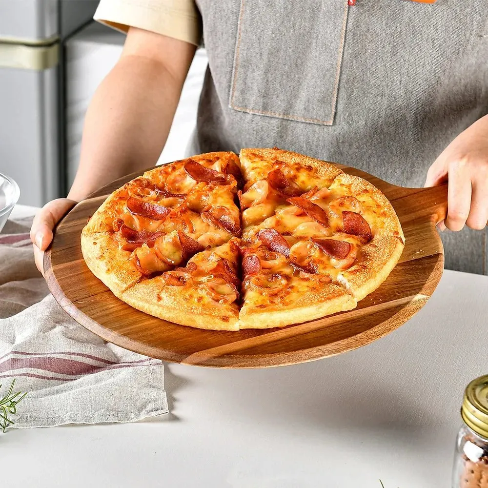 Acacia Wood Pizza Serving Board