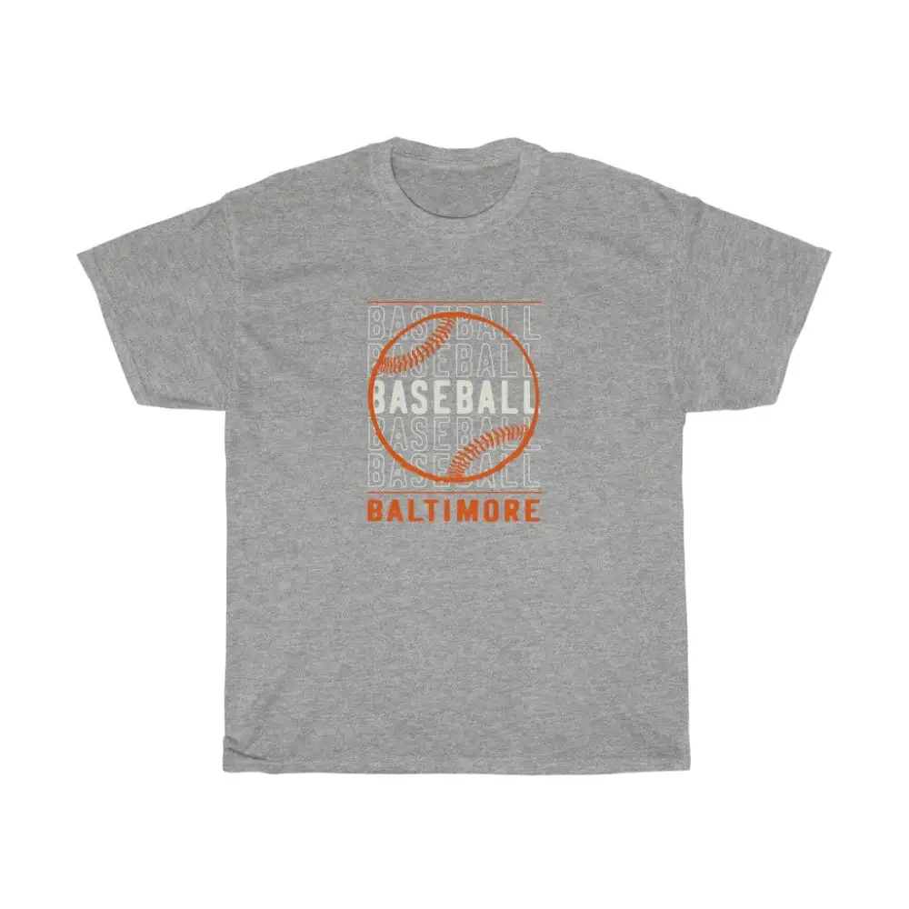 Baseball Baltimore with Baseball Graphic T-Shirt