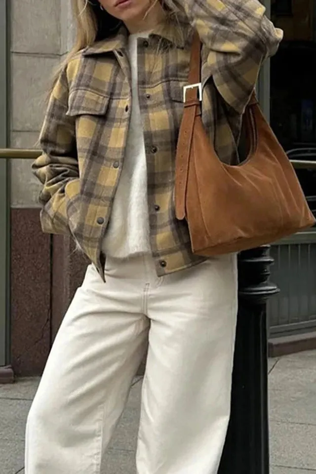 Plaid Gingham Classic Jacket