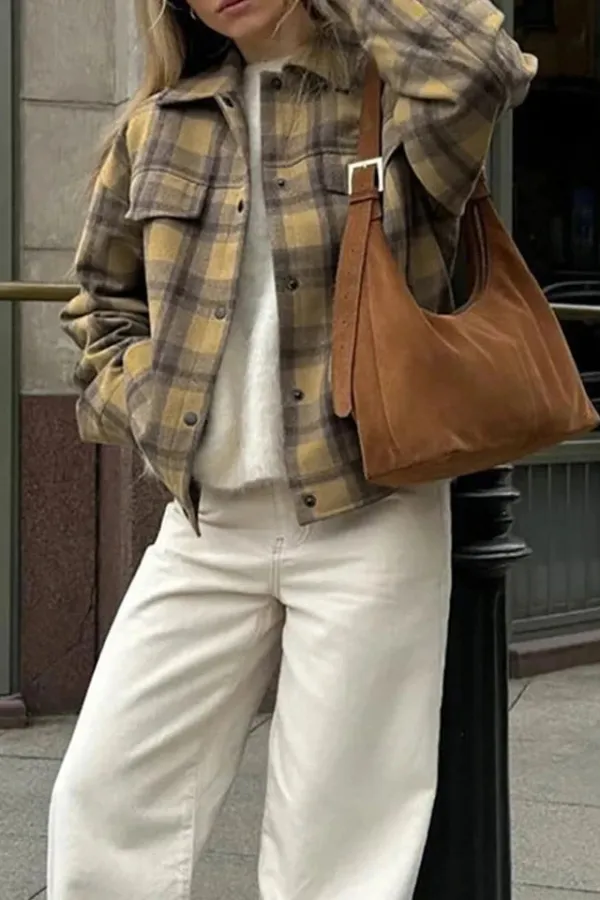 Plaid Gingham Classic Jacket