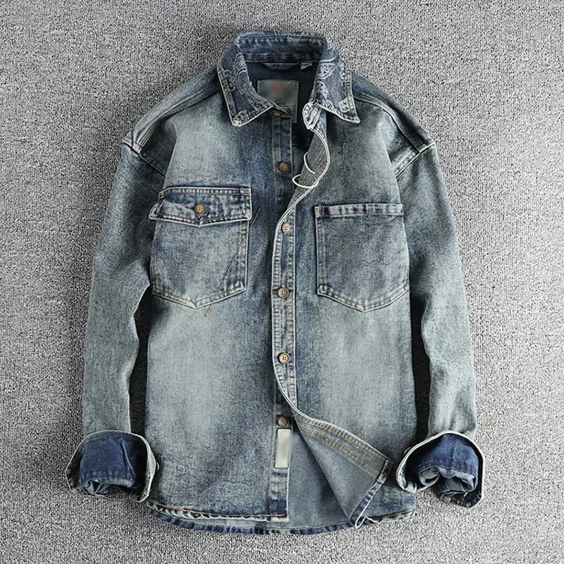 Denim Utility Embroidered Shirt