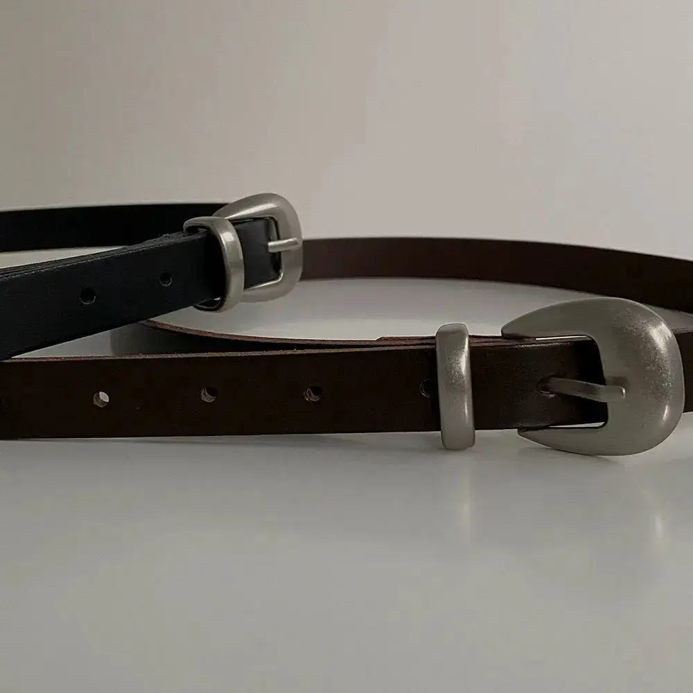 Vintage Matte Buckle Belt