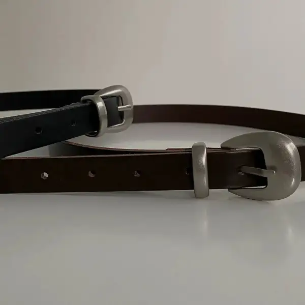 Vintage Matte Buckle Belt