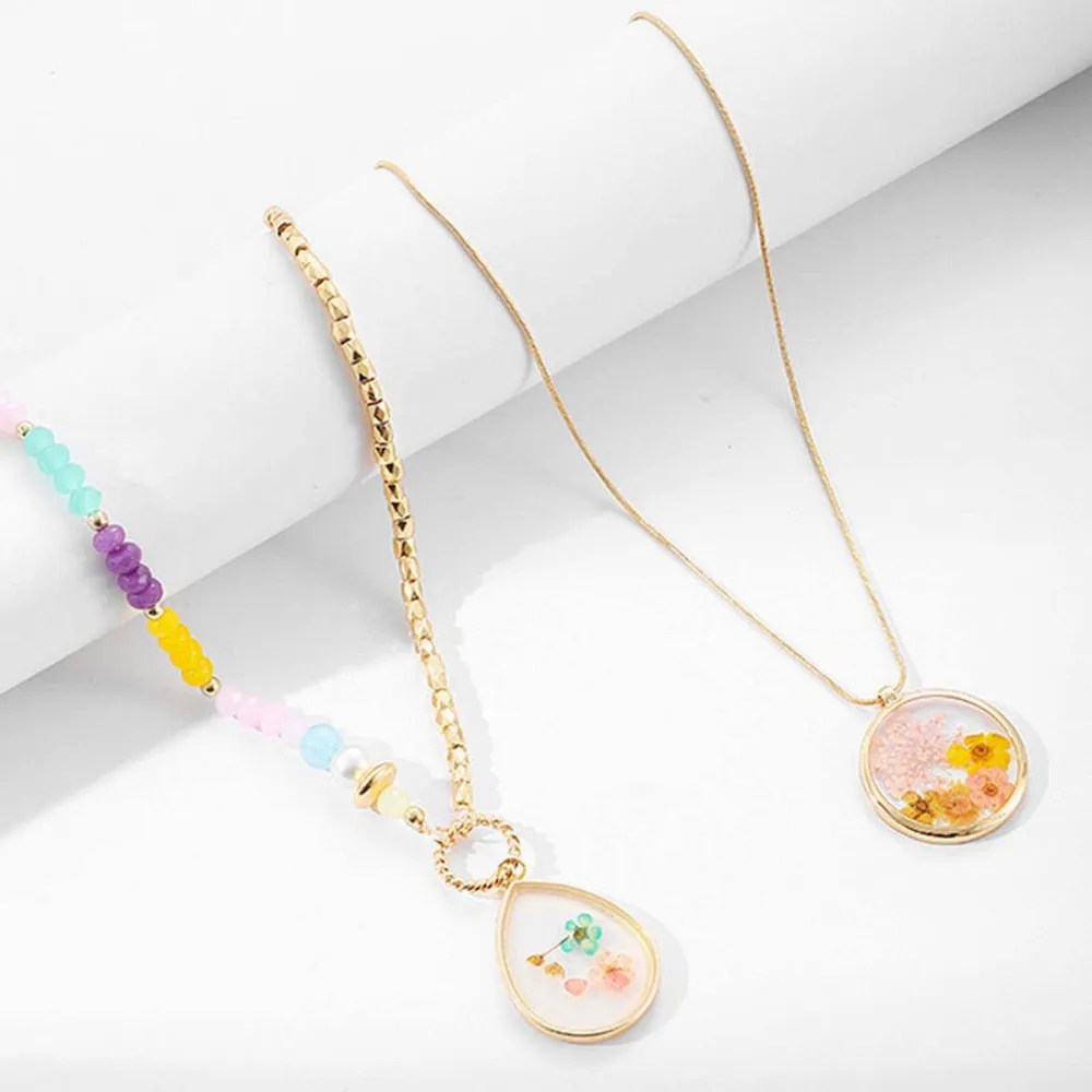 Beaded Floral Necklace