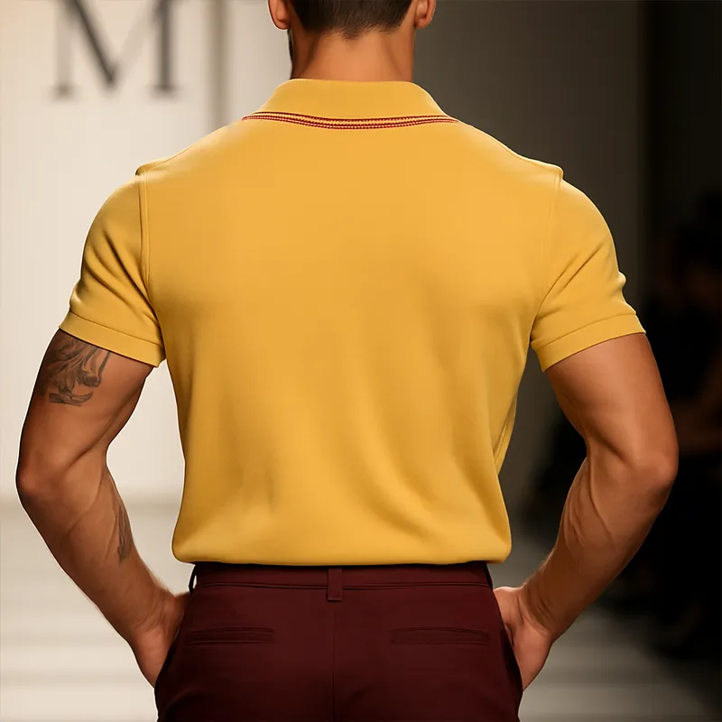 Collared Button Polo