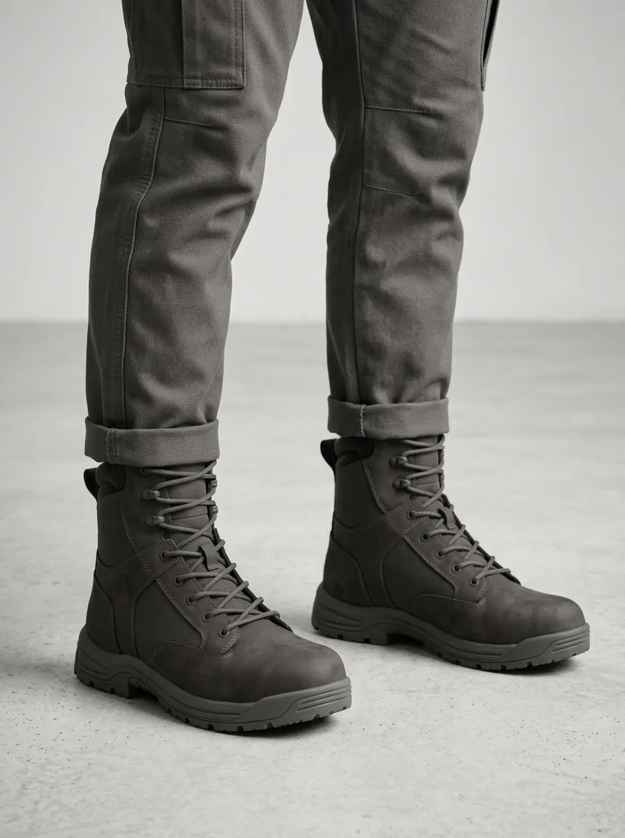 Unisex Tactical Outdoor Matte Print Work Boots