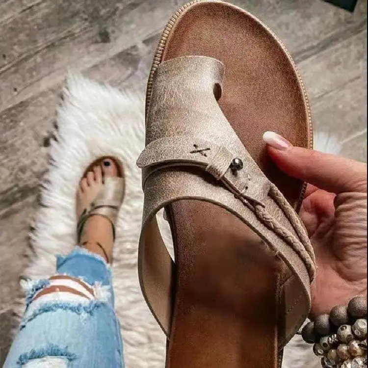 Textured Clean Profile Slide Sandals