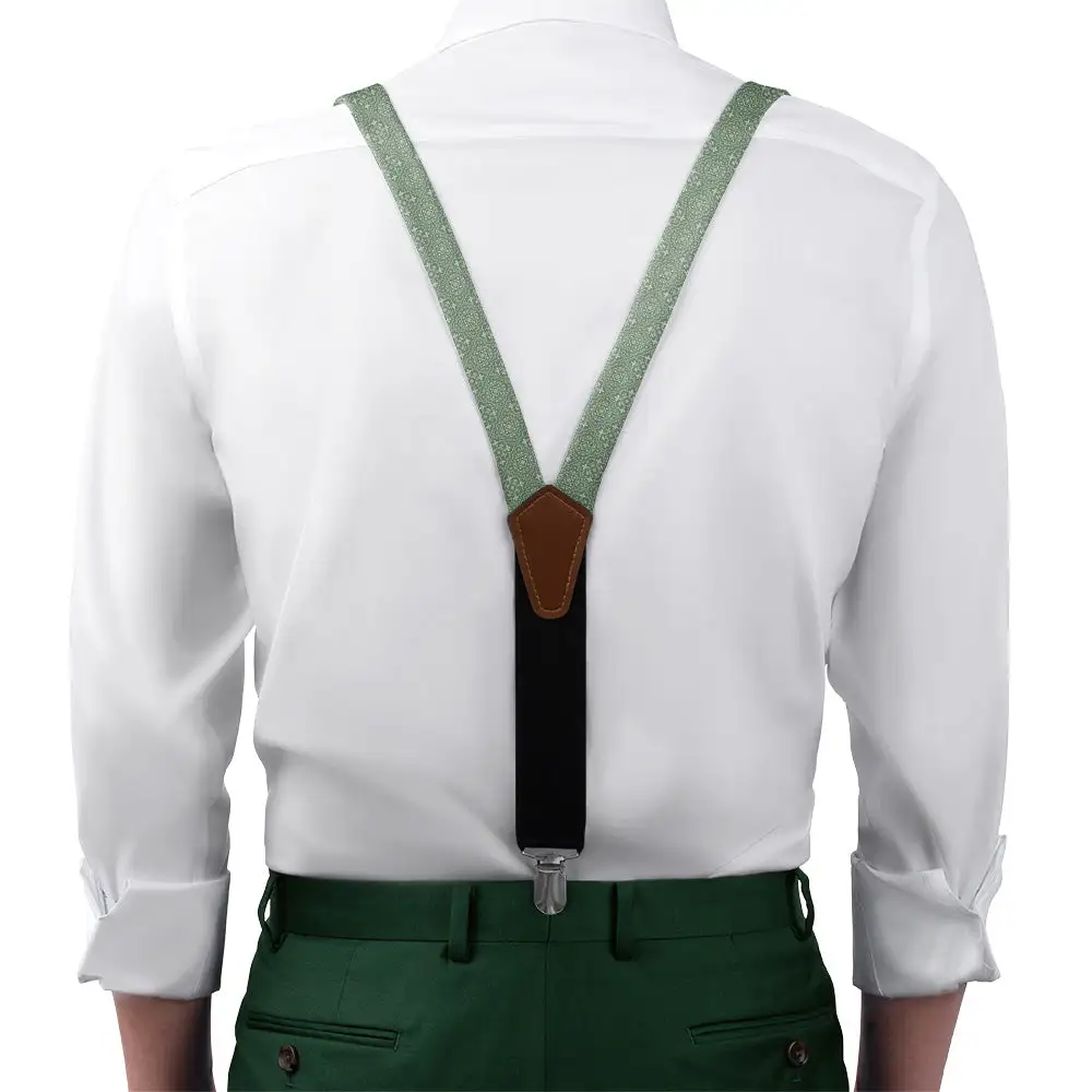 Guilded Medallion Pattern Suspenders