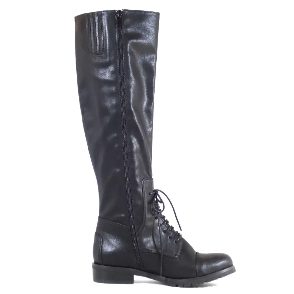 Lace Up Knee High Boots