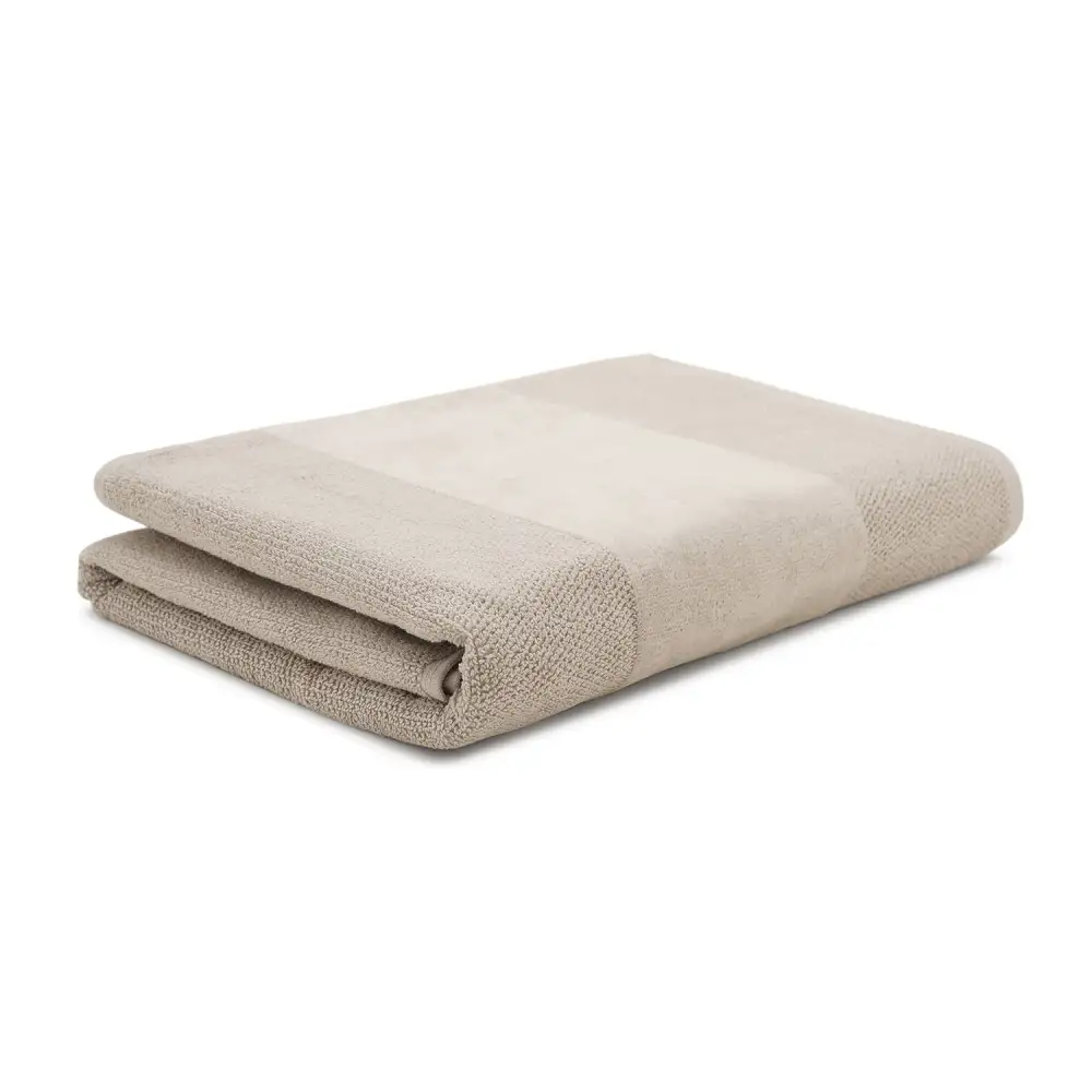 Beige Cotton Bath Towel