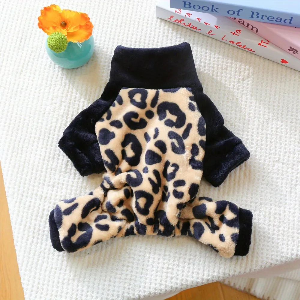 Leopard Print Pet Jumpsuit