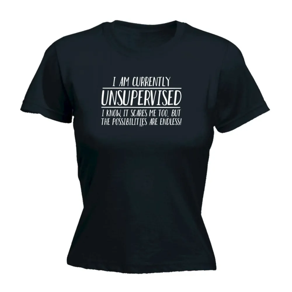Unsupervised Mood Graphic Fitted Tee