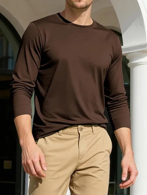 Brown Soft Knit Sweater